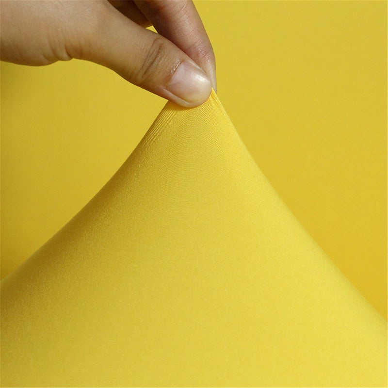 Dimatic 2 Pack Dining Chair Covers, Stretch Spandex Removable Washable Protector Chair Slipcovers for Dining Room Kitchen Hotel (Yellow) - Image 3